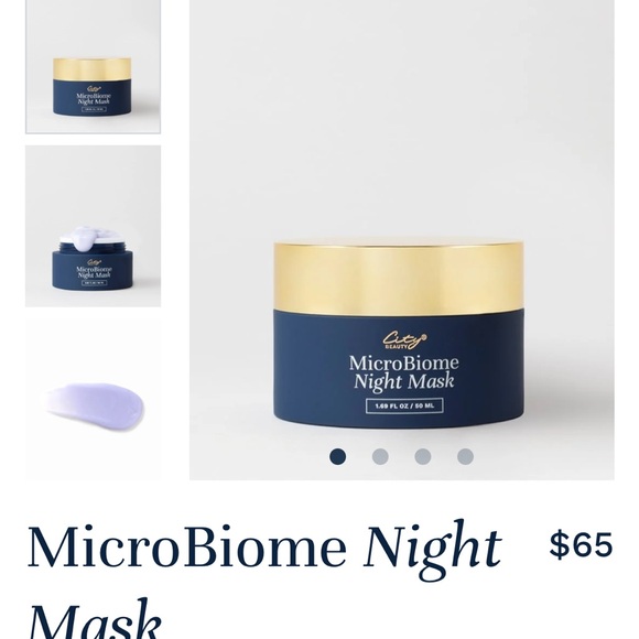 MicroBiome Night Mask by [Brand] - Gold and Blue - Picture 1 of 5
